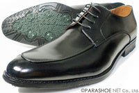 S-MAKE Uチップ ビジネスシューズ 防滑ソール 黒 ワイズ3E(EEE) 27.5cm、28cm、29cm、30cm【大きいサイズ（ビッグサイズ）紳士靴】 (pns1213k-blk)