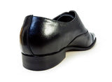 GERODI 本革 内羽根ストレートチップ ビジネスシューズ 黒 3E（EEE）28cm（28.0cm）、28.5cm、29cm（29.0cm）【大きいサイズ 革靴】 (PNS-5021-BLK)