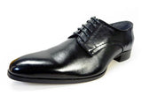 GERODI 本革 プレーントゥ ビジネスシューズ 黒 ワイズ 3E（EEE）28cm（28.0cm）、28.5cm、29cm（29.0cm）【大きいサイズ 革靴】（PNS-5031-BLK)