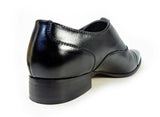 GERODI 本革 内羽根ストレートチップ ビジネスシューズ 黒 3E（EEE）28cm、28.5cm、29cm【大きいサイズ（ビッグサイズ）革靴】(PNS-5032-BLK)