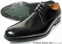 PARASHOE スワールモカ ビジネスシューズ 黒 ワイズ3E(EEE) 22cm、22.5cm、23cm、23.5cm、24cm【小さいサイズ（スモールサイズ）紳士靴】（ps11211-blK）