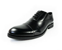 PARASHOE 本革 内羽根ストレートチップ（キャップトゥ）ビジネスシューズ 黒（ブラック）ワイズ3E（EEE）【マッケイ製法・メンズ革靴・紳士靴】 (PS-13000-BLK)