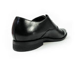 PARASHOE 本革 内羽根ストレートチップ（キャップトゥ）ビジネスシューズ 黒（ブラック）ワイズ3E（EEE）【マッケイ製法・メンズ革靴・紳士靴】 (PS-13000-BLK)
