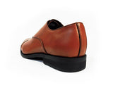 PARASHOE 本革 内羽根ストレートチップ（キャップトゥ）ビジネスシューズ 茶色（ブラウン）ワイズ3E（EEE）【マッケイ製法・メンズ革靴・紳士靴】 (PS-13000-BRN)