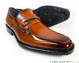 PARASHOE 本革 ビットローファー ビジネスシューズ 茶色 3E（EEE）23cm、23.5cm、24cm【小さいサイズ（スモールサイズ）革靴・紳士靴】（ps16102-br）
