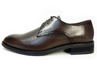 PARASHOE 本革プレーントゥ ビジネスシューズ 濃茶 3E（EEE）22cm、22.5cm、23cm、23.5cm、24cm【小さいサイズ（スモールサイズ）革靴・紳士靴】(PS1800-DBR)
