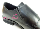 PARASHOE 本革 ダブルモンクストラップ ビジネスシューズ 黒 3E 22cm、22.5cm、23cm、23.5cm、24cm【小さいサイズ（スモールサイズ）革靴】（PS-1803-BLK）