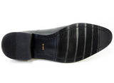 PARASHOE 本革 内羽根ストレートチップ ビジネスシューズ 黒 ワイズ4E（EEEE）24.5～32cm【大きいサイズ（ビッグサイズ）あり／メンズ革靴・紳士靴】(PS1805-BLK)