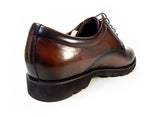匠（TAKASHI）本革 プレーントゥ ビジネスシューズ 幅広Gワイズ（6E）ダークブラウン［革靴・大きいサイズ 27.5cm、28cm、28.5cm、29cm、30cm 有］(TT24S-DBR)