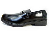 Wilson ビットローファー スリッポン ビジネスシューズ 黒 ワイズ4E（EEEE） 28cm（28.0cm）【大きいサイズ（ビッグサイズ）メンズ紳士靴】 (w87-blk)